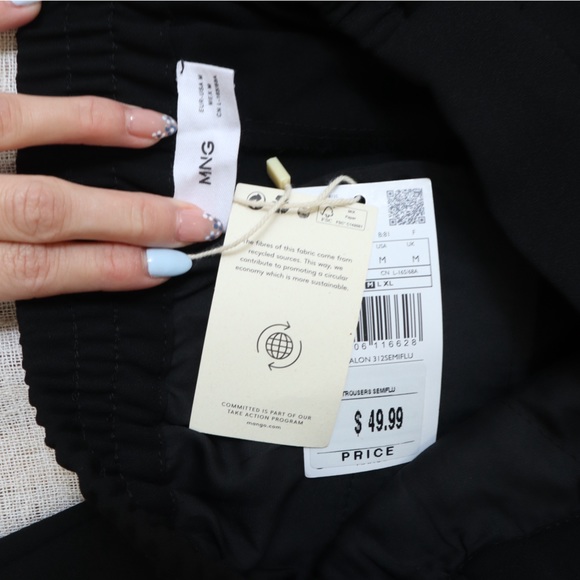 MNG High Waisted Black Dress Pants NWT - Picture 14 of 14